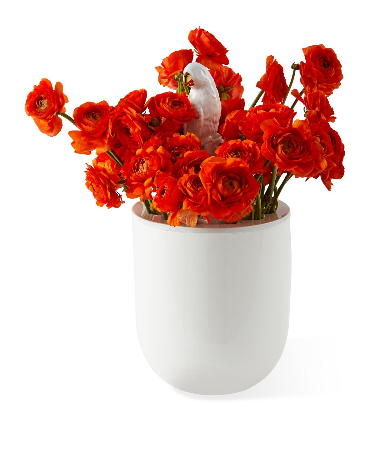 Vase bird watching - Hvid